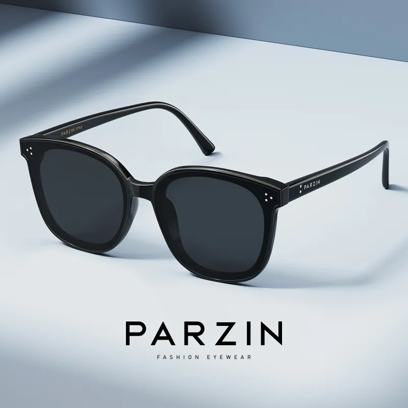 PARZIN Square Ink Lenses Unisex-2