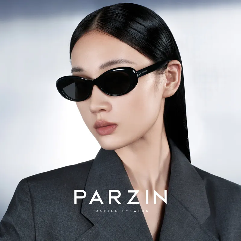 PARZIN Plate Frame Cat Eye Sunglasses Women's-1
