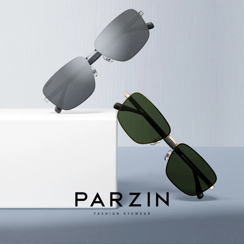 PARZIN Alloy Square Sunglasses Men's-6