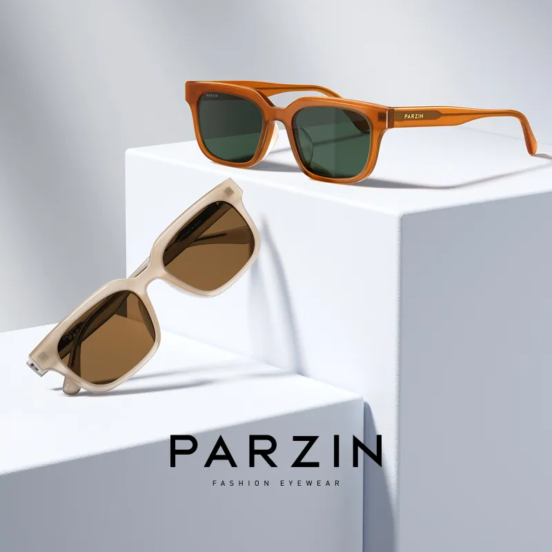 PARZIN Square Ink Lenses Unisex-3