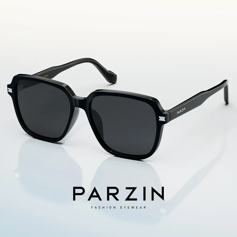 PARZIN Square Ink Lenses Unisex-3