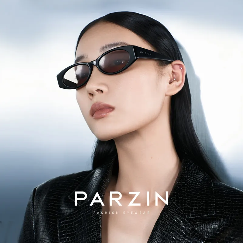 PARZIN Plate Frame Irregular Shape Sunglasses Unisex-3