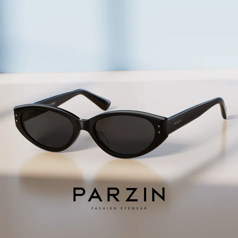 PARZIN Plate Frame Cat Eye Sunglasses Unisex-3