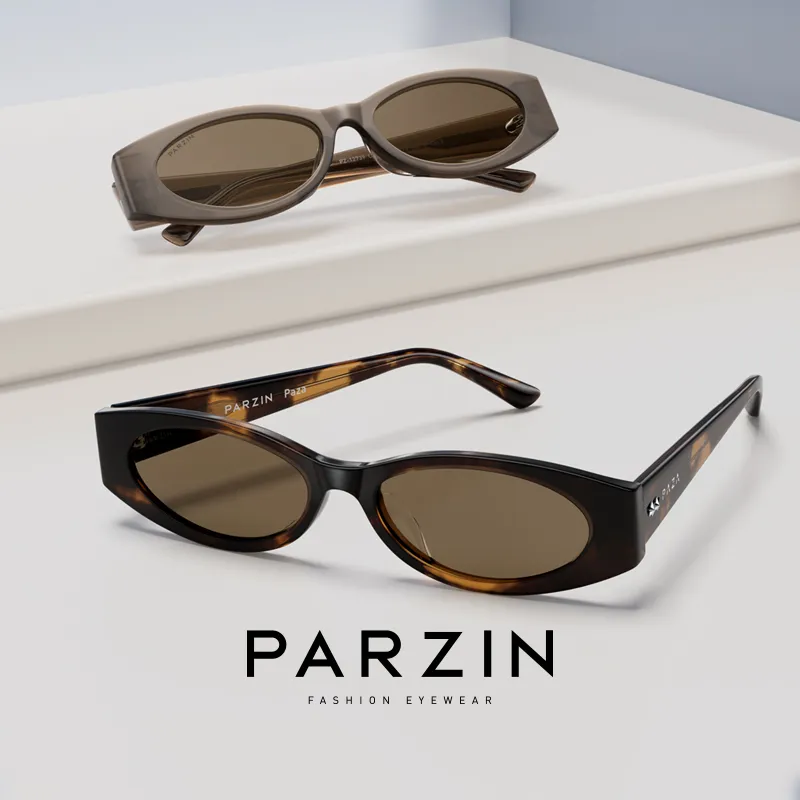 PARZIN Plate Frame Irregular Shape Sunglasses Unisex-13