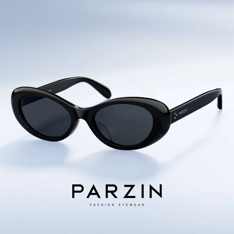 PARZIN Plate Frame Cat Eye Sunglasses Women's-2