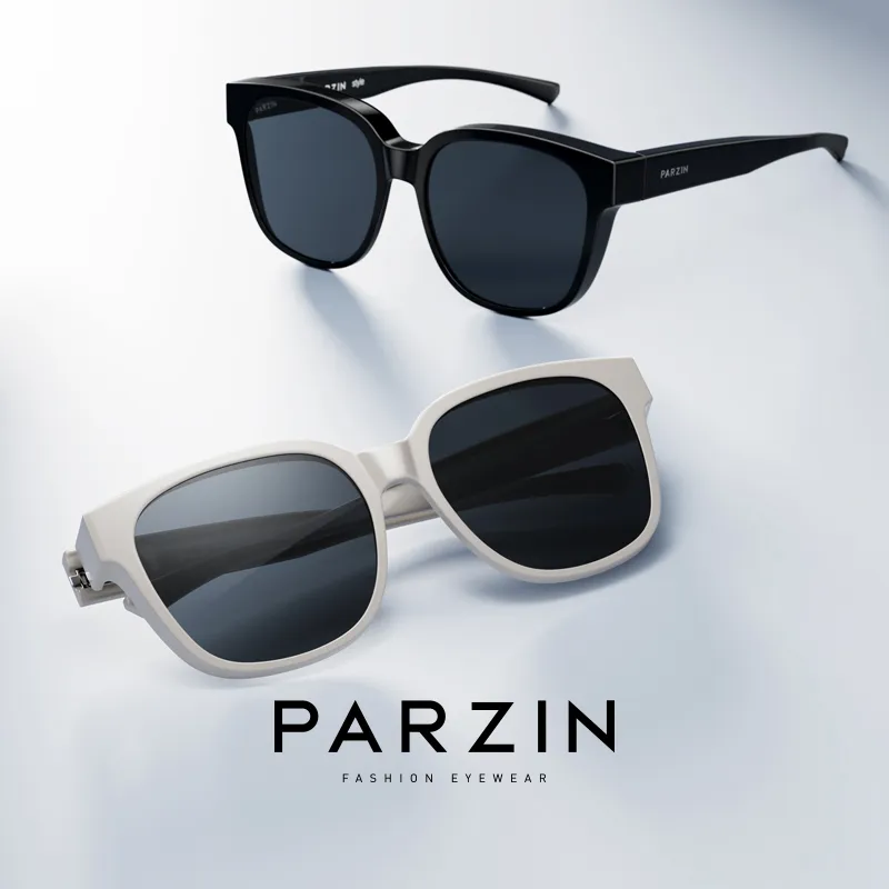 PARZIN Sunglasses Unisex Obsidian Black-5