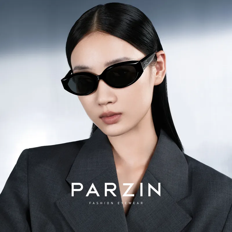 PARZIN TR/Memory Plastic Irregular Shape Sunglasses Unisex-3