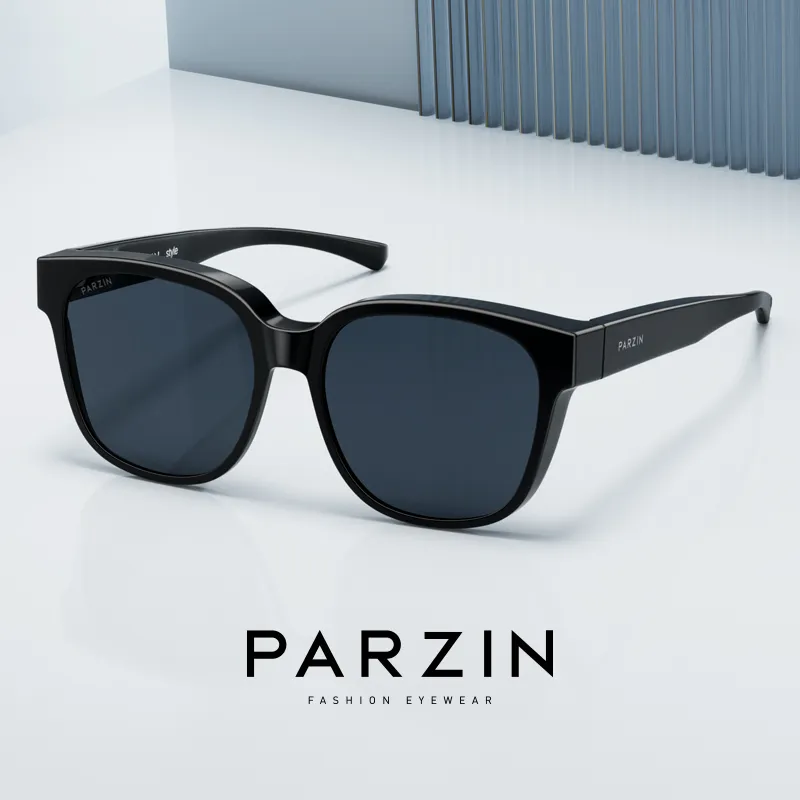 PARZIN Sunglasses Unisex Obsidian Black-1