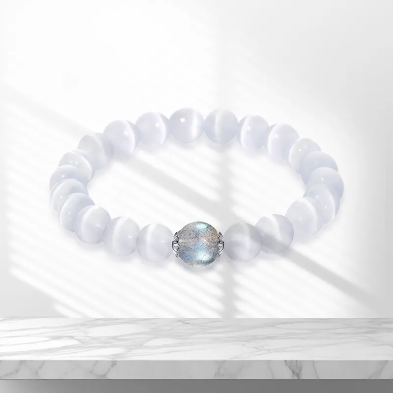 Star Treasures Glass Cat Eye Bracelets Women's-1