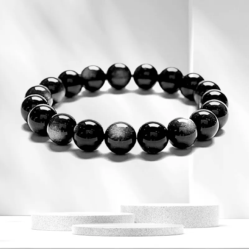 Star Treasures Obsidian Bracelets Unisex-1