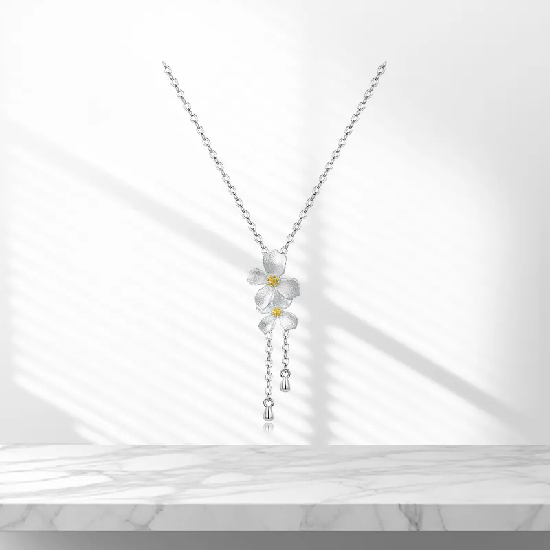 Star Treasures S999 Fine Silver Necklaces Women's-2