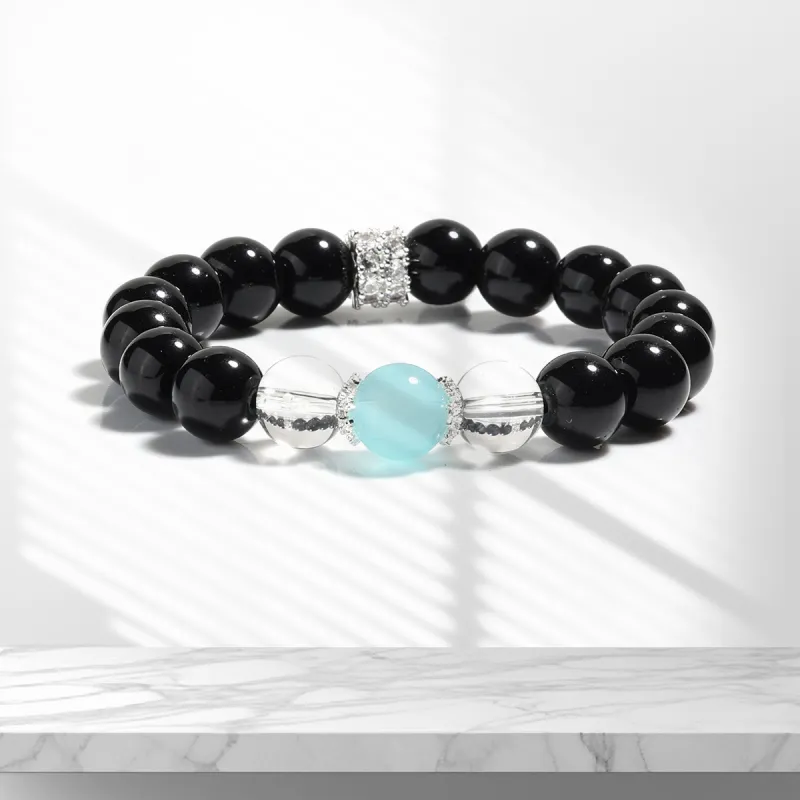 Star Treasures Obsidian Bracelets Unisex-1