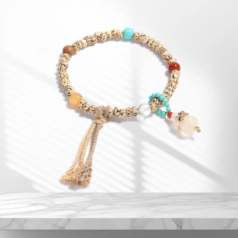 Star Treasures Star Moon Bodhi Seeds Bracelets Unisex-2