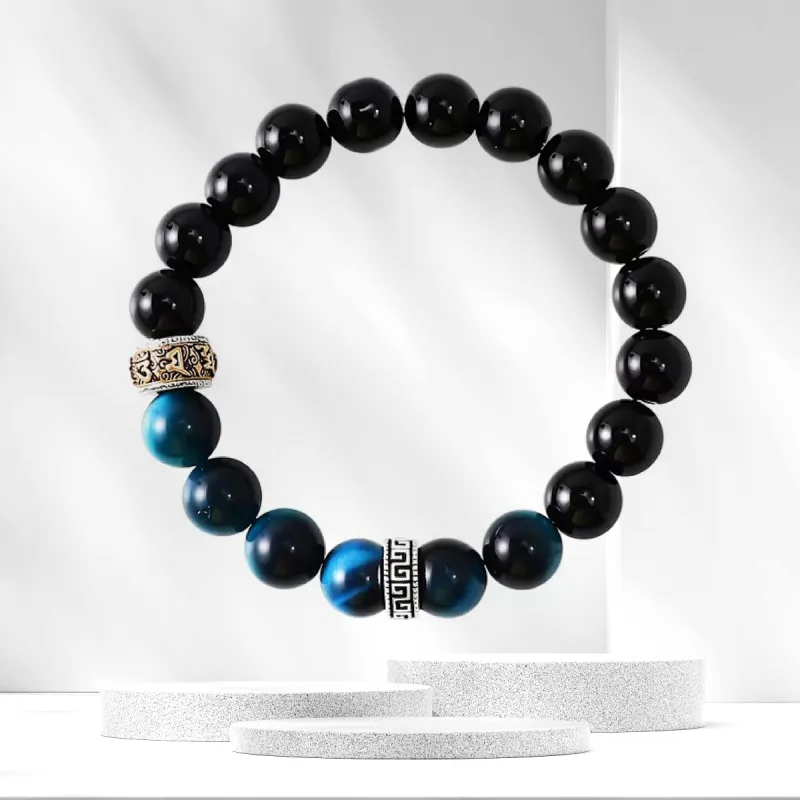 Star Treasures Obsidian Bracelets Men's-1