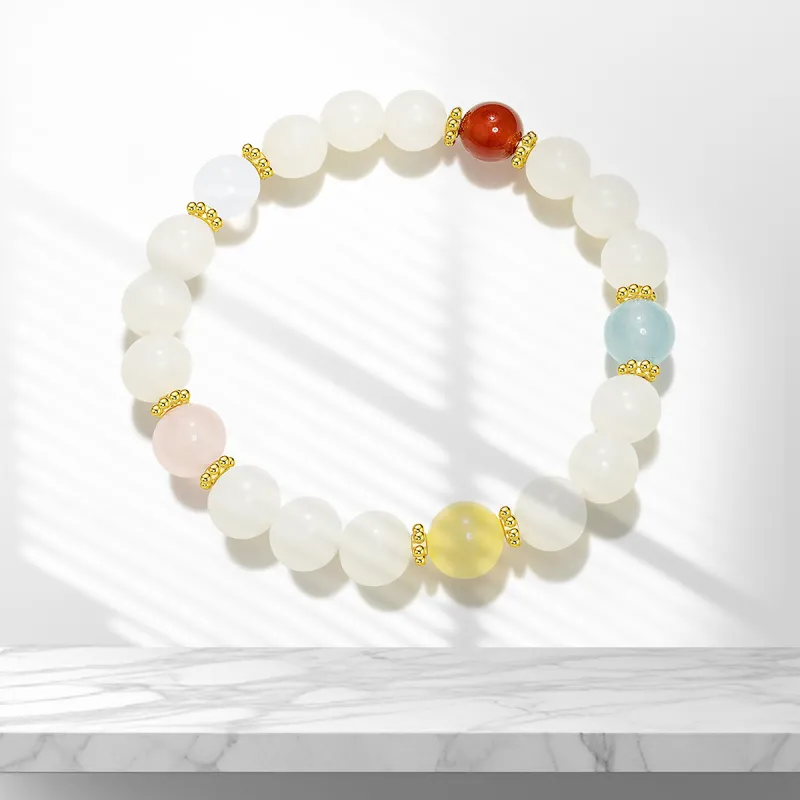 Star Treasures Glass Cat Eye Bracelets Unisex-1