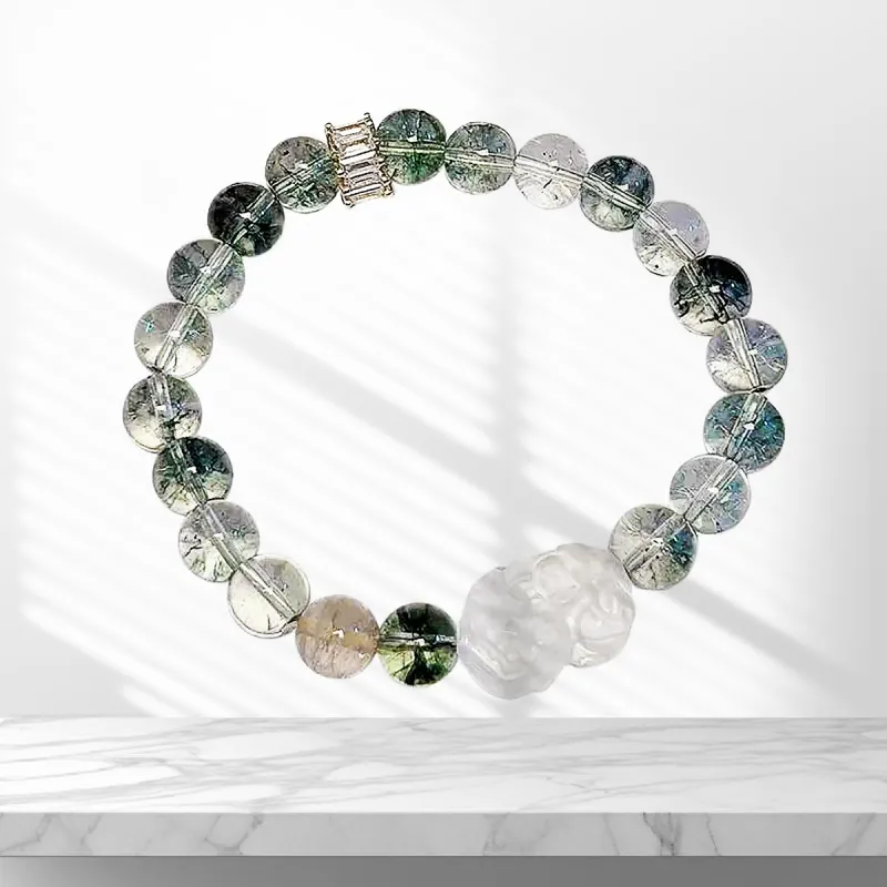 Star Treasures Colored Glaze Jade Bracelets Women's-2