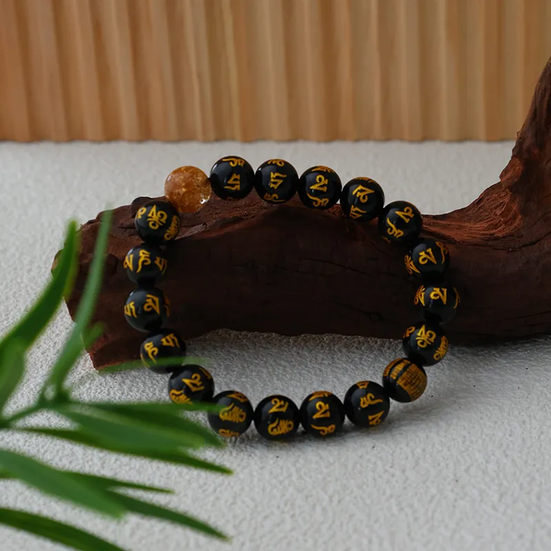 Star Treasures Obsidian Bracelets Unisex-2