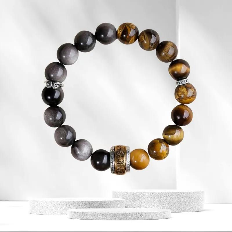 Star Treasures Obsidian Bracelets Men's-1