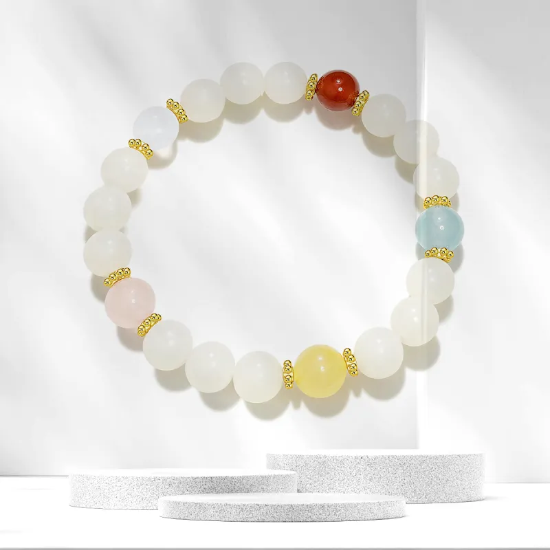 Star Treasures Glass Cat Eye Bracelets Unisex-2