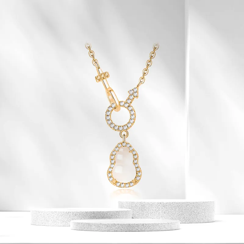 Star Treasures Chalcedony Necklaces Women's-2
