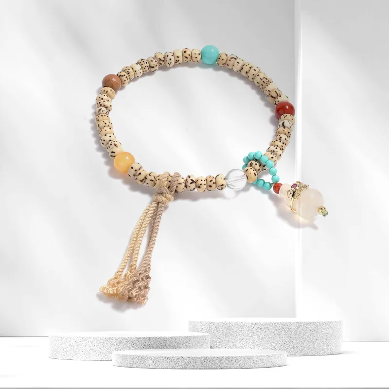 Star Treasures Star Moon Bodhi Seeds Bracelets Unisex-1