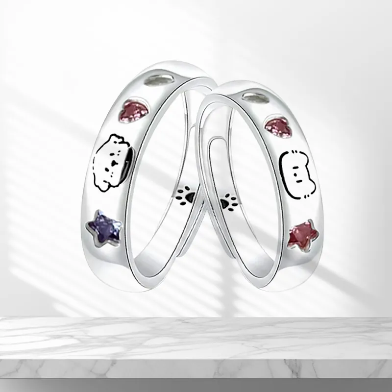 Star Treasures Alloy Rings Unisex-2