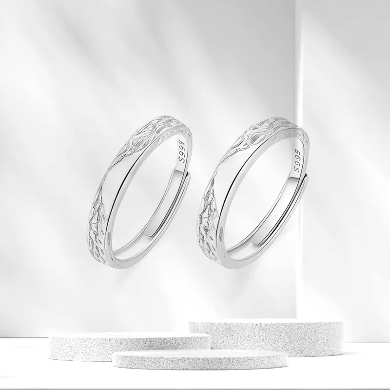 Star Treasures S999 Fine Silver Rings Unisex-2