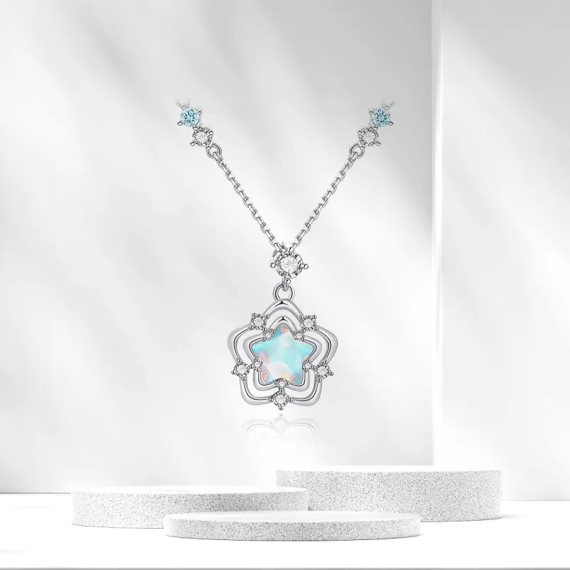 Star Treasures S925 Silver Necklaces Women's-1