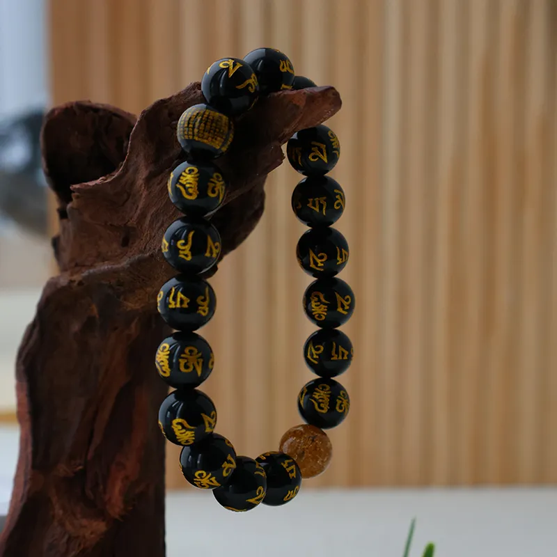 Star Treasures Obsidian Bracelets Unisex-1
