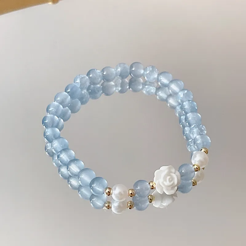 Star Treasures Colored Glaze Jade Bracelets Women's-1