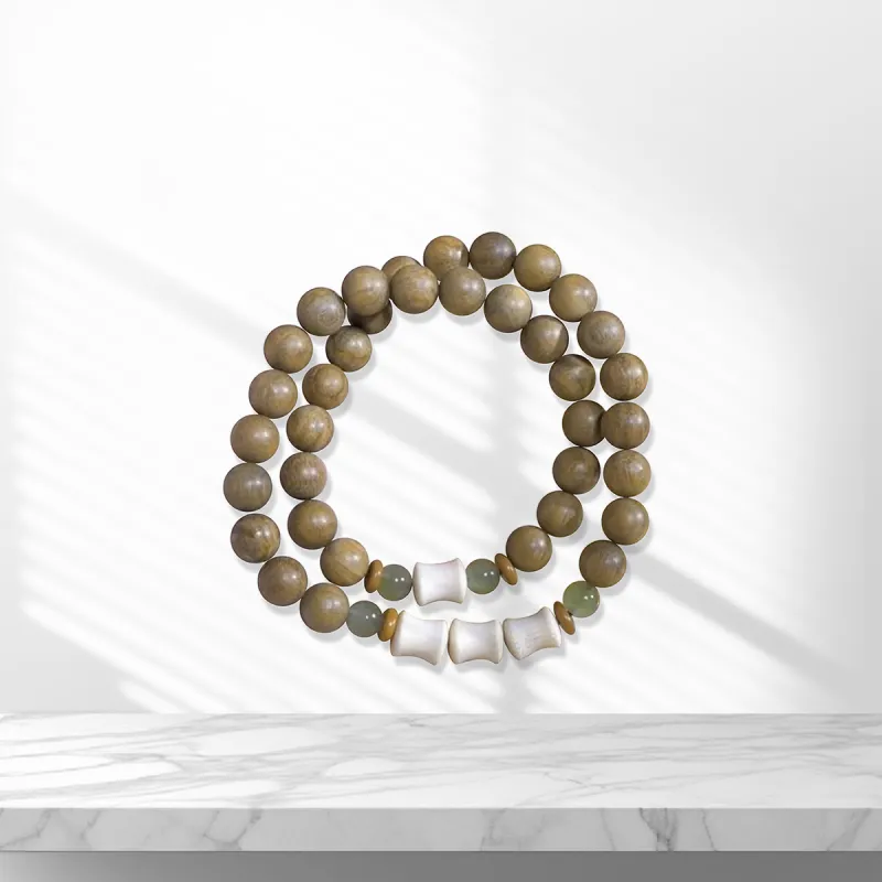 Star Treasures Green Sandalwood Bracelets Unisex-1