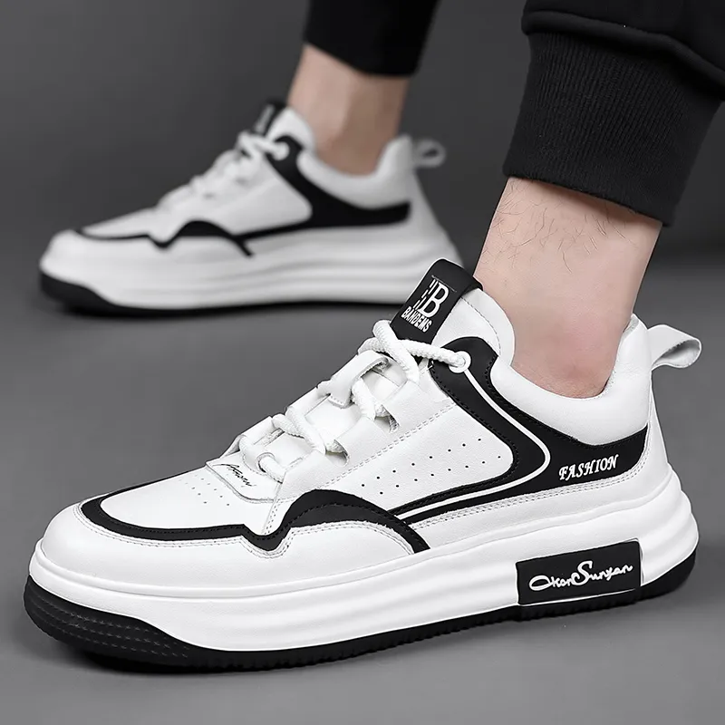 A Fairy Tale Of A Pair Of Shoes Low Top Skateboard Shoes Men's White-3
