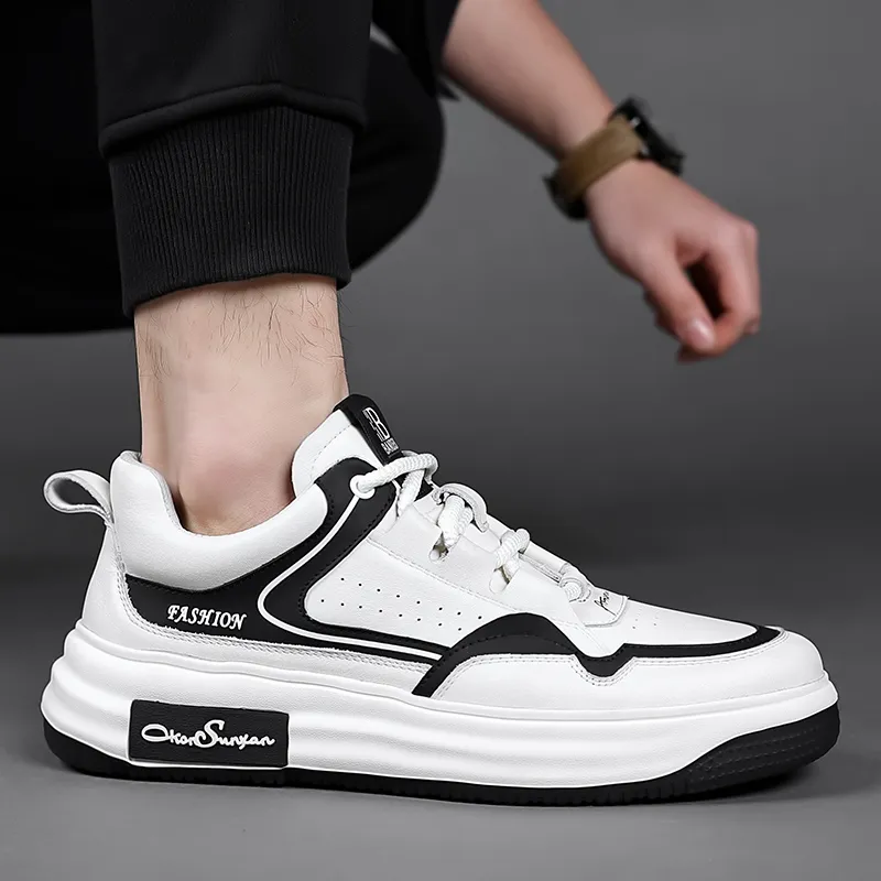 A Fairy Tale Of A Pair Of Shoes Low Top Skateboard Shoes Men's White-6