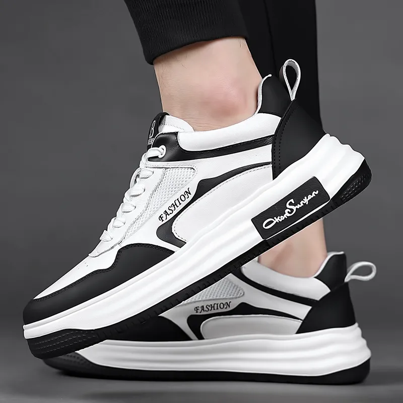 A Fairy Tale Of A Pair Of Shoes Anti Slip And Wear Resistant Breathable Low Top Skateboard Shoes Men's White-6