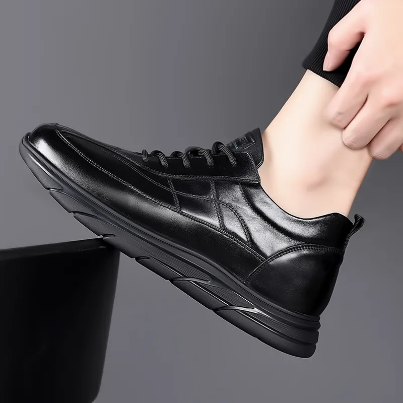 A Fairy Tale Of A Pair Of Shoes Breathable And Wear resistant Low Top Casual Shoes Men's Black-5