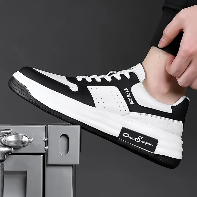 A Fairy Tale Of A Pair Of Shoes Low Top Skateboard Shoes Men's White-5