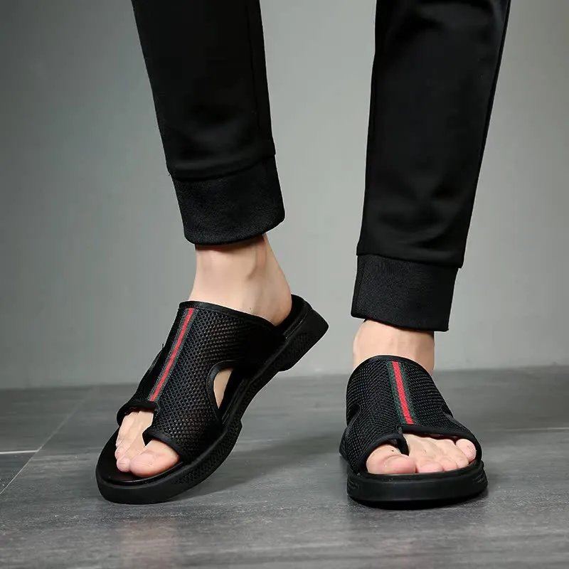 A Fairy Tale Of A Pair Of Shoes Slide Slippers Men's Black-6