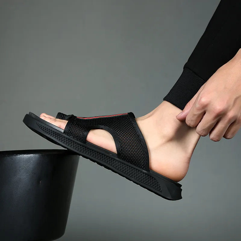 A Fairy Tale Of A Pair Of Shoes Slide Slippers Men's Black-5