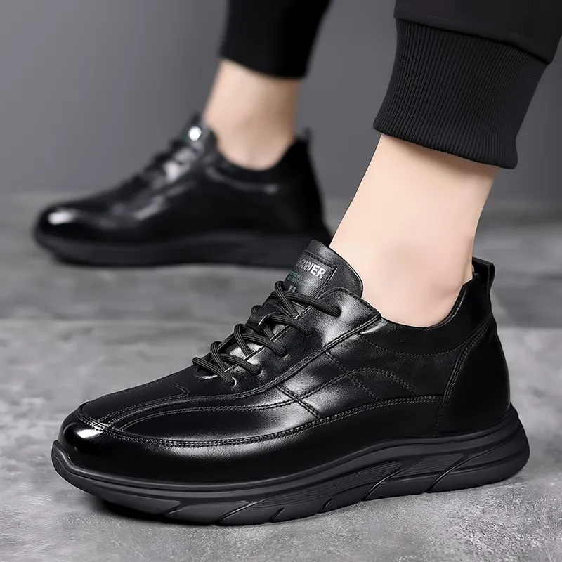 A Fairy Tale Of A Pair Of Shoes Breathable And Wear resistant Low Top Casual Shoes Men's Black-4