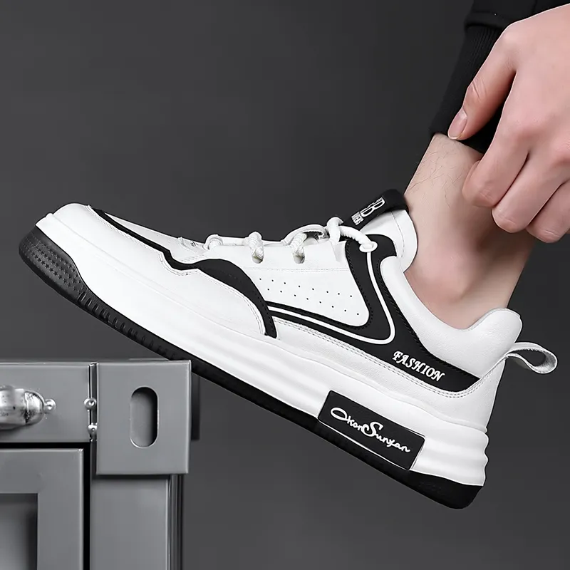 A Fairy Tale Of A Pair Of Shoes Low Top Skateboard Shoes Men's White-5