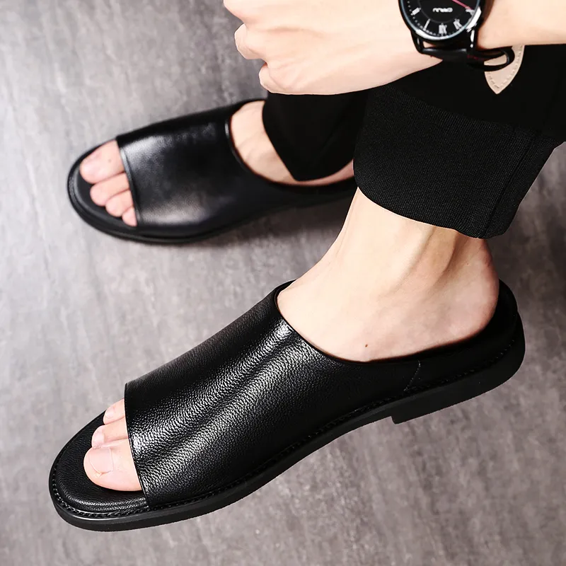 A Fairy Tale Of A Pair Of Shoes Slide Slippers Men's Black-6