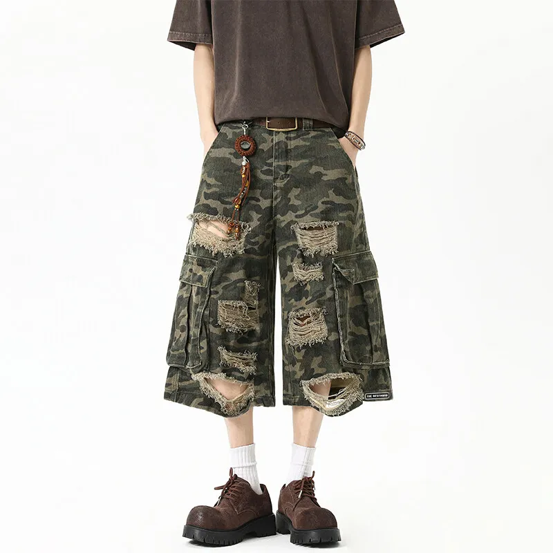 Journey To The West Denim Shorts Unisex-2