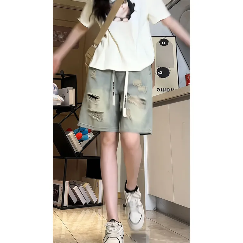 Journey To The West Denim Shorts Unisex-2