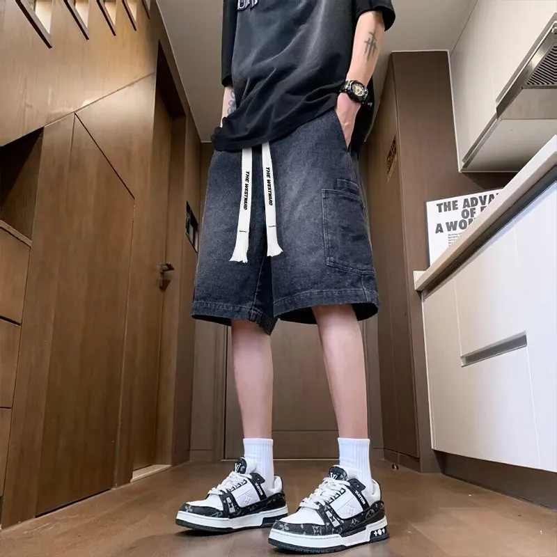 Journey To The West Denim Shorts Unisex-3