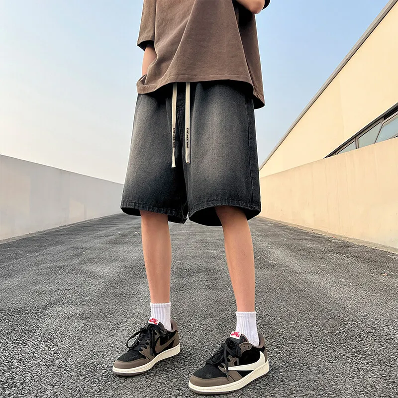 Journey To The West Denim Shorts Unisex-8