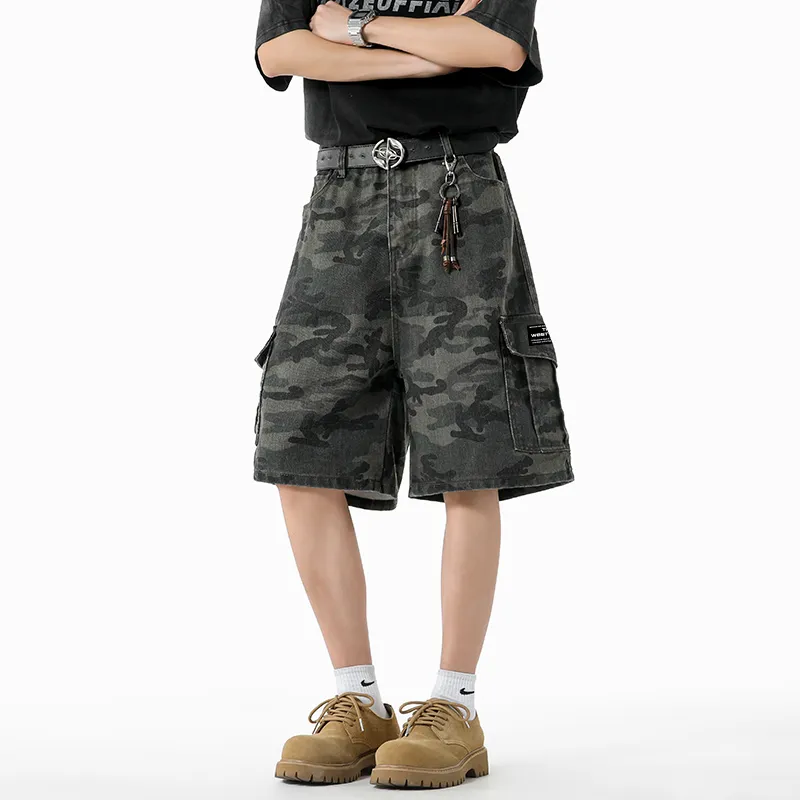 Journey To The West Denim Shorts Unisex-4