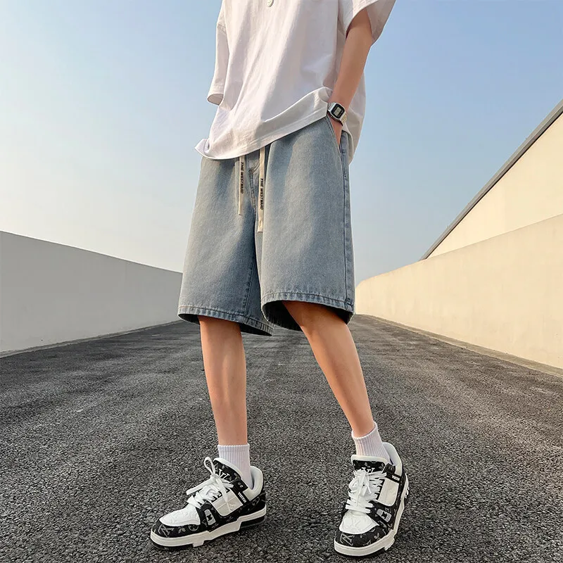 Journey To The West Denim Shorts Unisex-11