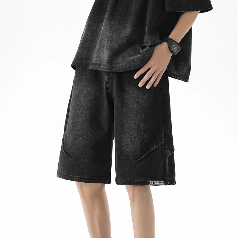 Journey To The West Denim Shorts Unisex-4