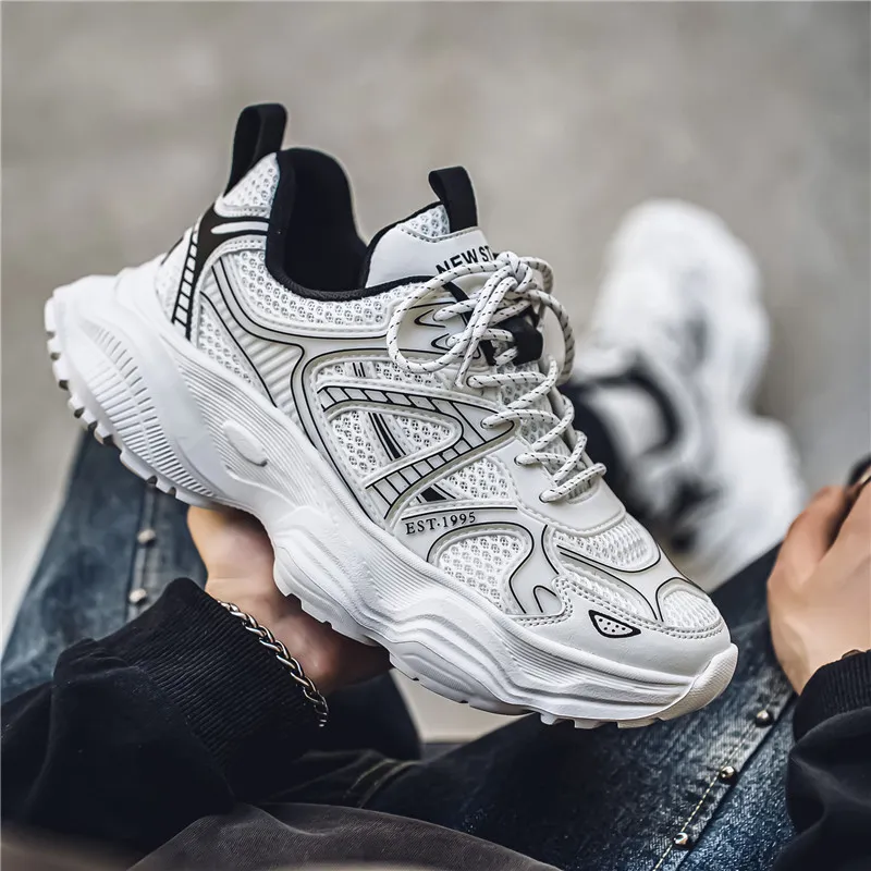 Topland Slip Resistant, Abrasion Resistant, Waterproof Low Top Chunky Sneakers Men's-12