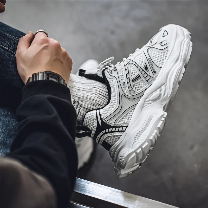 Topland Slip Resistant, Abrasion Resistant, Waterproof Low Top Chunky Sneakers Men's-14